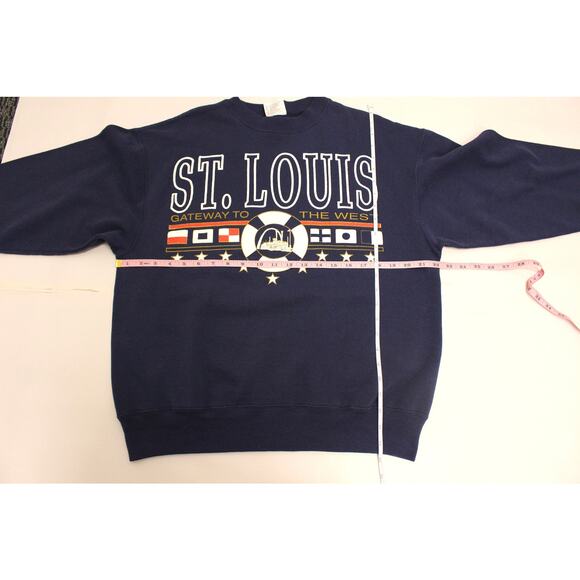 Vintage St Louis Missouri Gateway To The West Sweatshirt Large - Picture 5 of 7